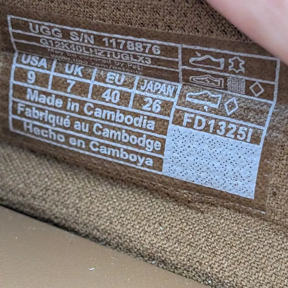 UGG Sungaze Platform Slide Sandals Open Toe Women's Chestnut Size US9 EU40